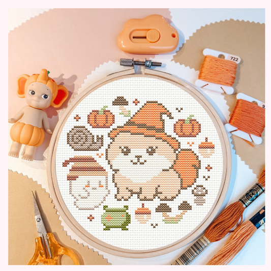🎃 Liu’s Magic Halloween - Cross Stitch (Digital Pattern)