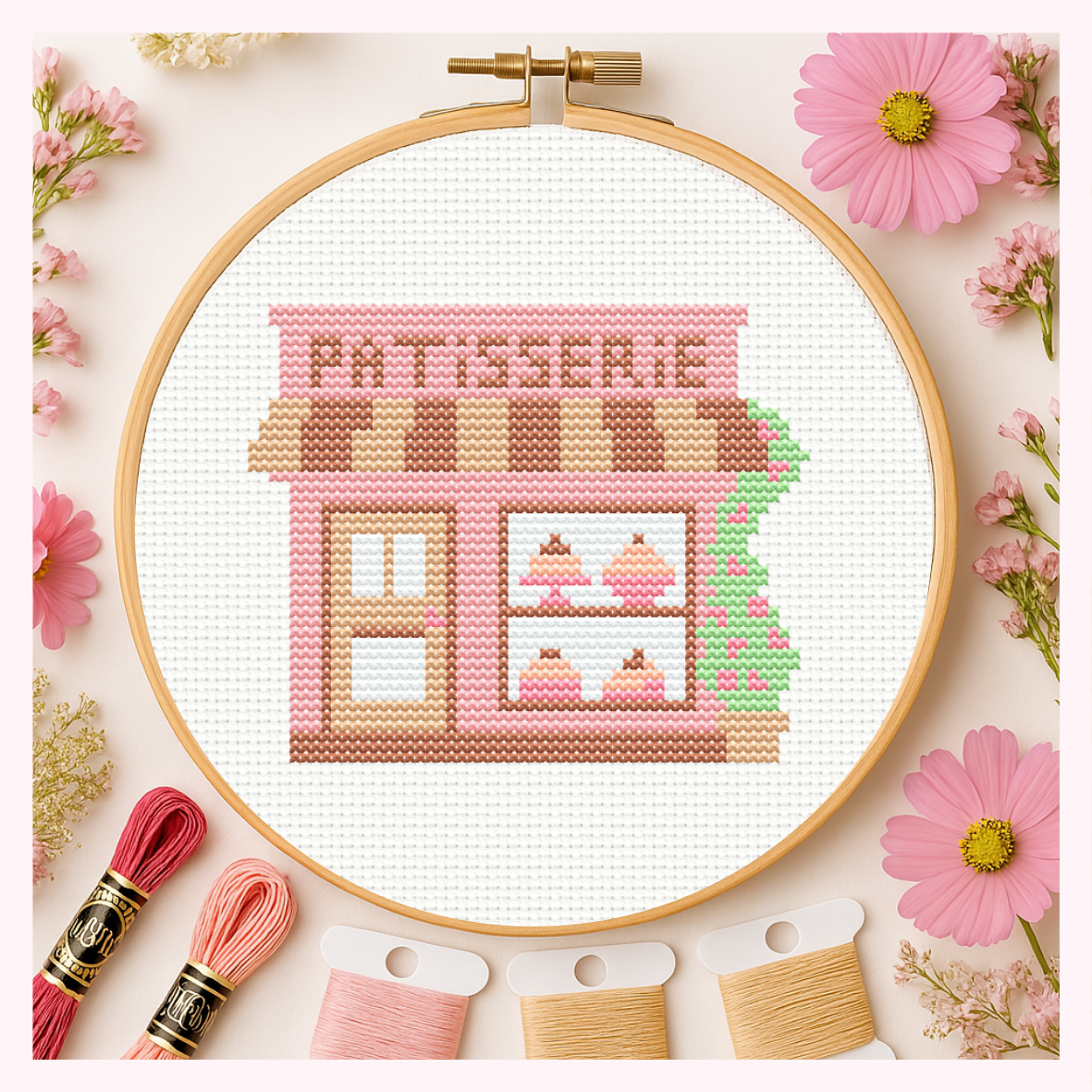 🏠 Patisserie – Cross Stitch KIT